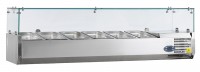 COOL-LINE PA 14-150 Kühlaufsatz mit Glasaufbau für 7 x GN 1/4 COOL-LINE PA 14-150 Kühlaufsatz mit Glasaufbau für 7 x GN 1/4