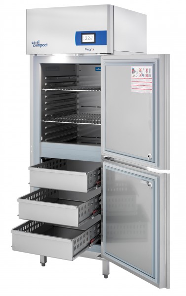 Cool Compact Magnos 570 Kühlschrank mit 2 Türen und 3 Schubladen
