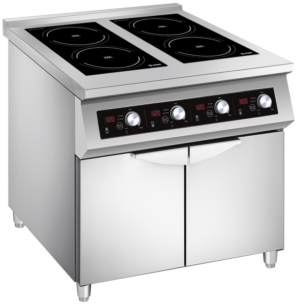 KBS Induktionsherd 4 x 5000 Watt 10731004 - Tiefe 700 