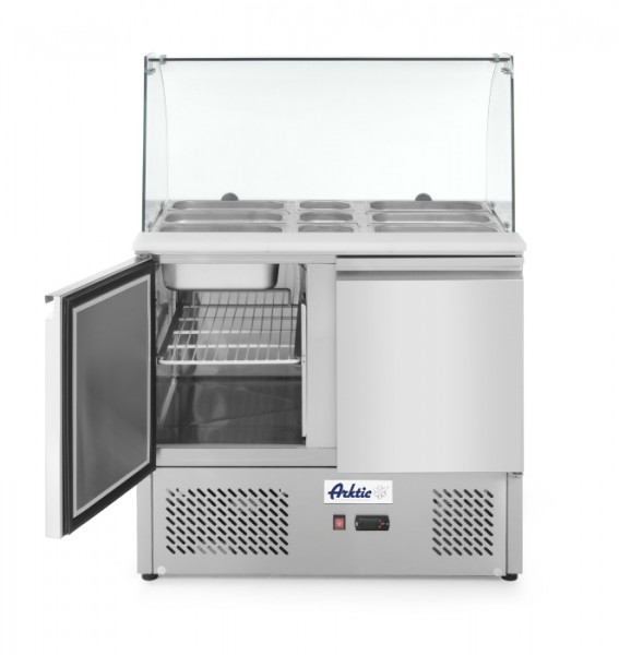 Hendi Kühltisch, zweitürig mit Glasdisplay 300L  232781 