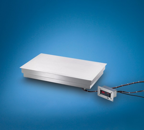 Scholl Wärmeplatte 26060 FB DIG zum flächenbündigen Einbau - Digital Grösse 600 x 400 mm
