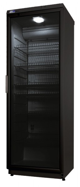 KBS CD 350 Glastürkühlschrank schwarz mit LED Beleuchtung - Umluft  