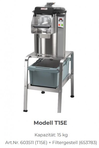 Dito Sama T15E Schälmaschine plus Filtergestell 