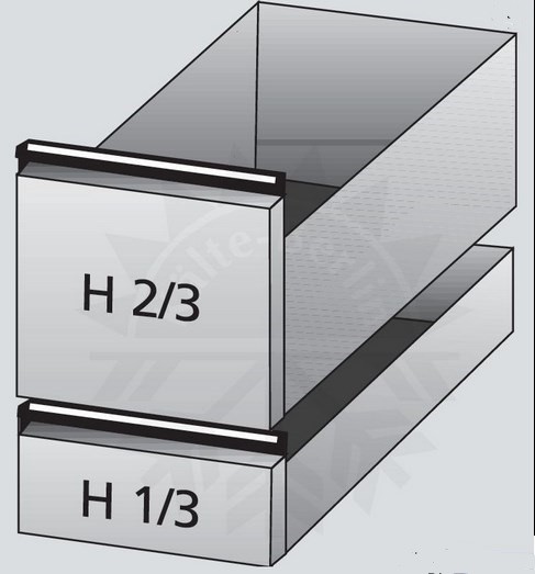 Cool Compact  Rollenauszug 2/3 und 1/3 für Getränketheke