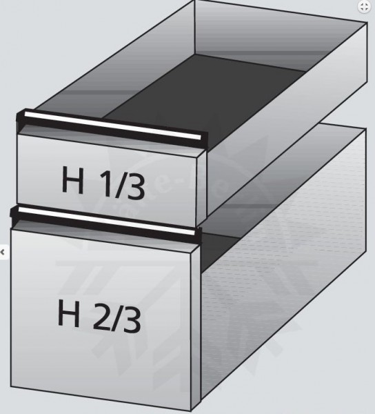 Cool Compact  Rollenauszug 1/3 und 2/3 für Getränketheke