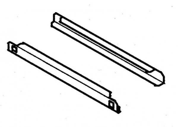 Cool Compact Auflageschienen GN 2/1 - Edelstahl für Baureihe 610 / 1200