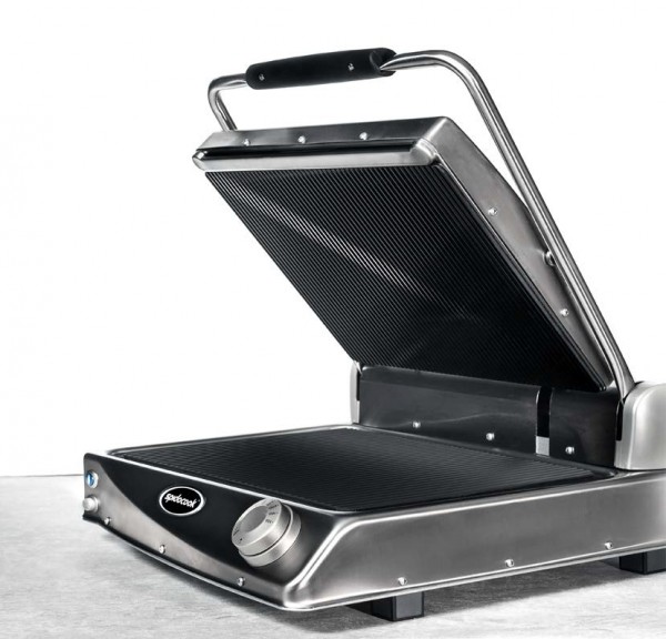 SpidoCook SP015PR-B BBQ MASTER - Obere und untere gerillte Glaskeramikplatte