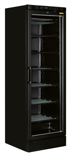 Nordcap TK 385 G BLACK Glastür-Tiefkühlschrank Gewerbetiefkühlschrank