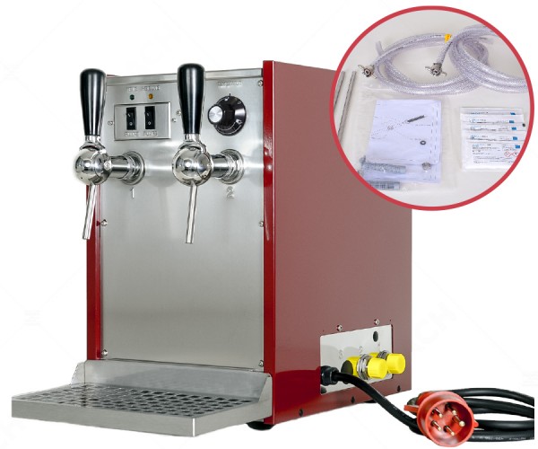 Selbach OTHG DUO/105 EP Glühwein-Erhitzer mit 2 Zapfhähnen