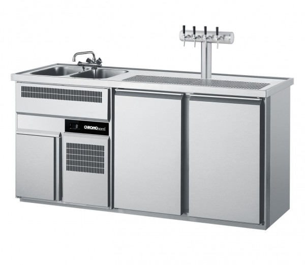 Chromonorm Getränketheke CGTM722L81-1/1  Becken links