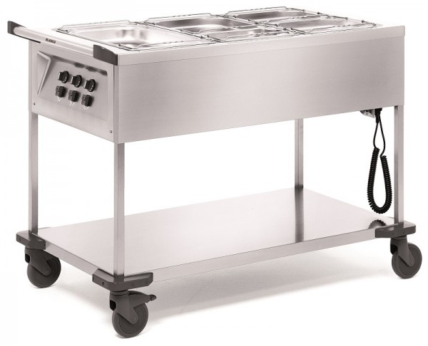 B.PRO Blanco SAW 3 Speisenausgabewagen - beheizt - Bain-Marie Wagen