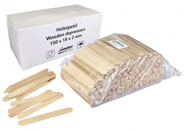 Neumärker Holzstäbe 1000 Stück flach für Waffeleisen 10-90093