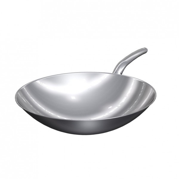 MKN 10017353 Edelstahl-Wokpfanne