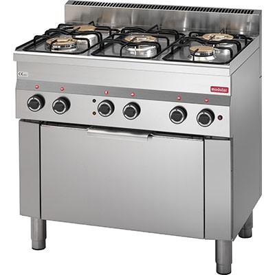 Modular 60/90CFGEM Gasherd 5 Flammen Standgerät 60/90CFGEM mit Elektro-Backofen