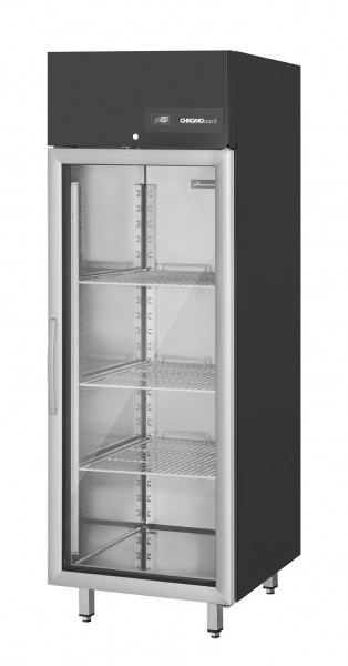 CHROMOnorm STAR-BLACK Glastür-Tiefkühlschrank BR 650 CHKMT065S0V1